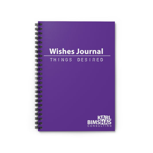 Wishes Journal - Spiral Notebook