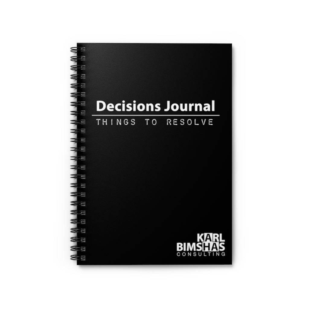 Decisions Journal - Spiral Notebook