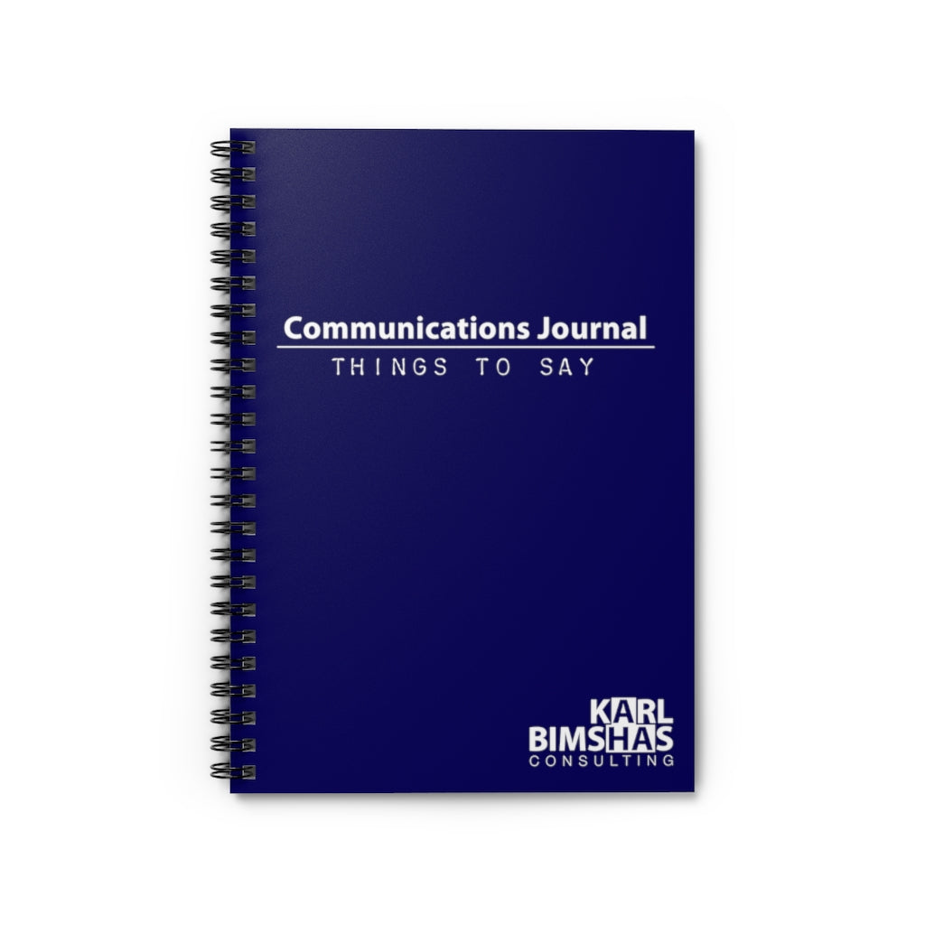 Communications Journal - Spiral Notebook