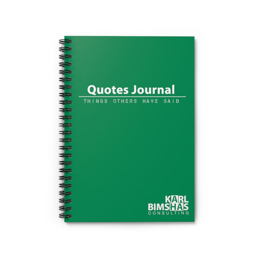 Quotes Journal - Spiral Notebook