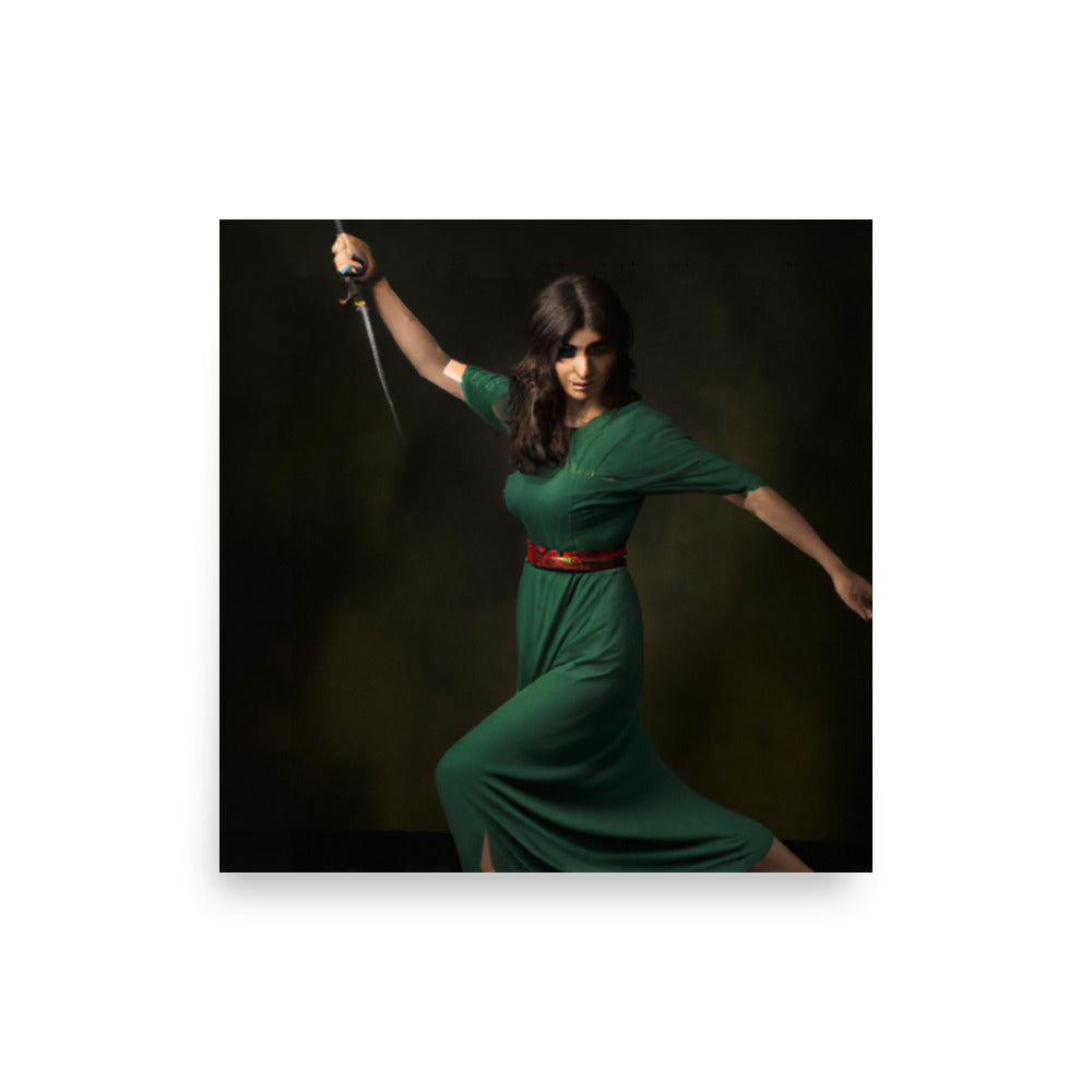 Women on the Rise (Green) 10" x 10" Poster
